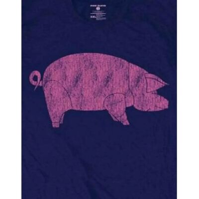 Pink Floyd T-Shirt unisex blu navy con stampa sulla schiena - T-Shirt Pink Floyd T-Shirt unisex blu navy con stampa sulla schiena - T-Shirt