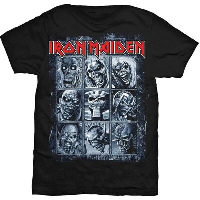 Maglietta Nera Nine Eddies di Iron Maiden - Unisex Adulti Maglietta Nera Nine Eddies di Iron Maiden - Unisex Adulti