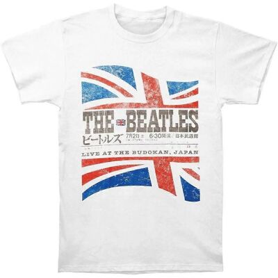 T-Shirt Unisex The Beatles - Lista di brani di Budokan - Bianco T-Shirt Unisex The Beatles - Lista di brani di Budokan - Bianco