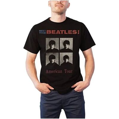 T-Shirt Unisex Tour 1964 The Beatles - Adulto Nero XL T-Shirt Unisex Tour 1964 The Beatles - Adulto Nero XL