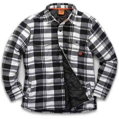 Scruffs Black/White Checked Padded Shirt - Men Scruffs Black/White Checked Padded Shirt - Men
