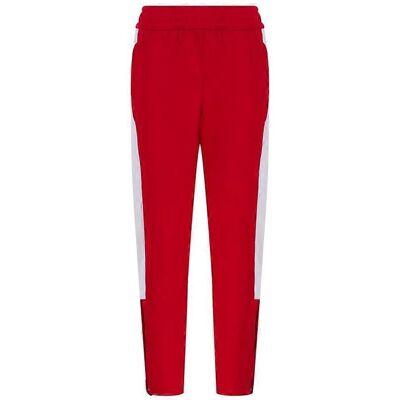 Finden & Hales Childrens Tracksuit Bottoms - Kids Tracksuit Bottoms - Red/White - Slim Fit Finden & Hales Childrens Tracksuit Bottoms - Kids Tracksuit Bottoms - Red/White - Slim Fit