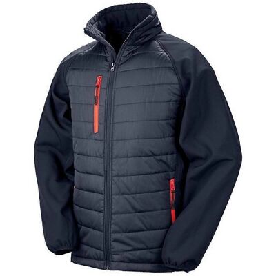 Result Navy/Red Softshell Padded Jacket - Unisex Jacket Result Navy/Red Softshell Padded Jacket - Unisex Jacket