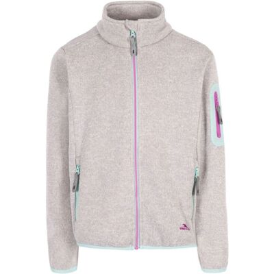 Jaqueta de fleece infantil unissex AT300 - Cinza Claro - 9-10 Anos Jaqueta de fleece infantil unissex AT300 - Cinza Claro - 9-10 Anos