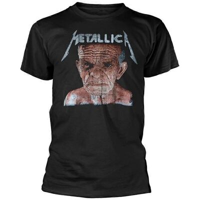 Maglietta Nera Metallica - Girocollo, Maniche Corte - Maglietta Maglietta Nera Metallica - Girocollo, Maniche Corte - Maglietta