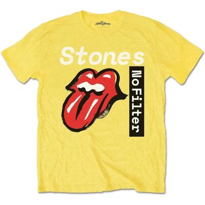 T-Shirt Bambini Giallo The Rolling Stones Senza Filtro T-Shirt Bambini Giallo The Rolling Stones Senza Filtro