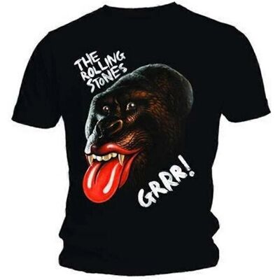 T-Shirt Gorilla Grrr Nero dei Rolling Stones - Unisex T-Shirt Gorilla Grrr Nero dei Rolling Stones - Unisex