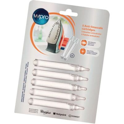 WPRO Modèle SIM005 Détartrant - Détartrant pour fer à vapeur - 5 doses - Publicité WPRO Modèle SIM005 Détartrant - Détartrant pour fer à vapeur - 5 doses - Publicité