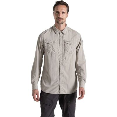 Craghoppers NosiLife Adventure Long Sleeved Shirt - Men M - Outdoor Shirt Craghoppers NosiLife Adventure Long Sleeved Shirt - Men M - Outdoor Shirt