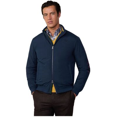 Hackett London Navy Casual Giacca Resistente all'Acqua - Giacca Hackett London Navy Casual Giacca Resistente all'Acqua - Giacca