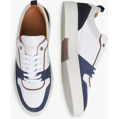 Hackett London Modell HMS21418 Weiße Ledersneaker - Schuhe Hackett London Modell HMS21418 Weiße Ledersneaker - Schuhe