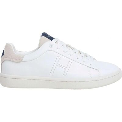 Hackett London HMS21457 Scarpe in Pelle Bond Minimal Bianca - Scarpe da Ginnastica Hackett London HMS21457 Scarpe in Pelle Bond Minimal Bianca - Scarpe da Ginnastica