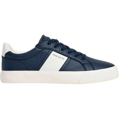 Hackett London Blake Mix Tênis de couro azul - Tênis Hackett London Blake Mix Tênis de couro azul - Tênis