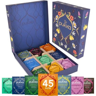 Coffret thé bio équitable Pukka - 45 sachets - Publicité Coffret thé bio équitable Pukka - 45 sachets - Publicité