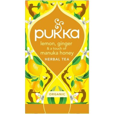 Pukka - Thé Chaleur hivernale citron gingembre et miel de Manuka - Citron gingembre Manuka - Tea Pukka - Thé Chaleur hivernale citron gingembre et miel de Manuka - Citron gingembre Manuka - Tea