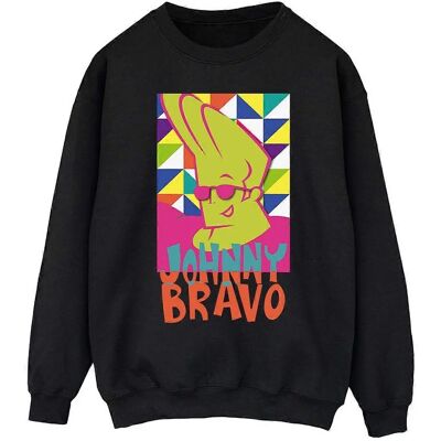 Pertemba Marine Blue Johnny Bravo Model Long Sleeve Sweatshirt - Apparel Pertemba Marine Blue Johnny Bravo Model Long Sleeve Sweatshirt - Apparel