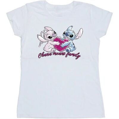 Disney Lilo Stitch Hart Met Engel Katoenen T-Shirt - T-shirt Disney Lilo Stitch Hart Met Engel Katoenen T-Shirt - T-shirt