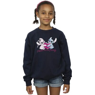 Disney Lilo Stitch Marineblauw Sweatshirt - Lange mouwen, Ronde hals, Officieel gelicenseerd Disney Lilo Stitch Marineblauw Sweatshirt - Lange mouwen, Ronde hals, Officieel gelicenseerd