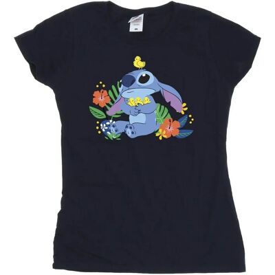 Disney Lilo & Stitch Katoenen T-Shirt - Marineblauw - T-Shirt Disney Lilo & Stitch Katoenen T-Shirt - Marineblauw - T-Shirt
