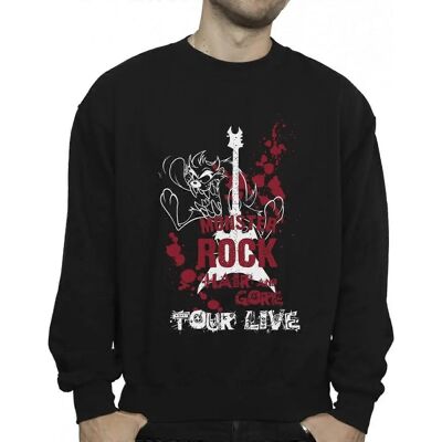 Looney Tunes Schwarzes Sweatshirt - Taz Monster Rock Looney Tunes Schwarzes Sweatshirt - Taz Monster Rock