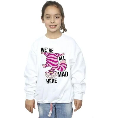 Disney Meisjes Alice in Wonderland All Mad Here Sweatshirt - Wit - 12-13 jaar Disney Meisjes Alice in Wonderland All Mad Here Sweatshirt - Wit - 12-13 jaar