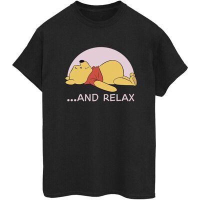 Disney Winnie The Pooh Relax Cotton Boyfriend T-Shirt - T-Shirt Disney Winnie The Pooh Relax Cotton Boyfriend T-Shirt - T-Shirt