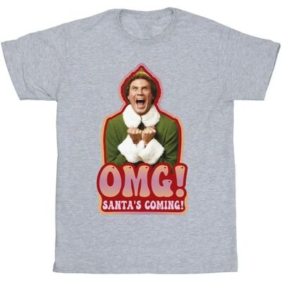 Elf - Santa'S Coming - Grigio - 12-13 - T-Shirt Elf - Santa'S Coming - Grigio - 12-13 - T-Shirt