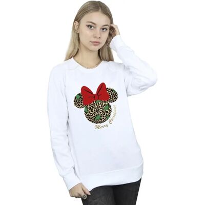 Disney Minnie Mouse Leoparden Weihnachts-Sweatshirt - Sweatshirt Disney Minnie Mouse Leoparden Weihnachts-Sweatshirt - Sweatshirt