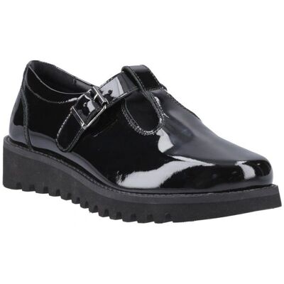 Hush Puppies Florrie Zwarte kinderschoenen met patent Hush Puppies Florrie Zwarte kinderschoenen met patent