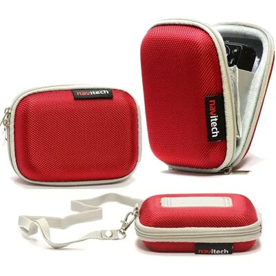 Navitech - Appareil photo numérique Bofypoo - Rouge - Case - Publicité Navitech - Appareil photo numérique Bofypoo - Rouge - Case - Publicité