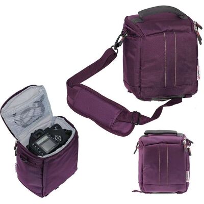 Navitech Purple Camera Bag - Panasonic Lumix S5m2 I - Camera Bag Navitech Purple Camera Bag - Panasonic Lumix S5m2 I - Camera Bag