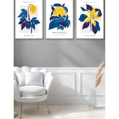 ARTZE - Flower Market - Light Grey Framed - Wall Art ARTZE - Flower Market - Light Grey Framed - Wall Art