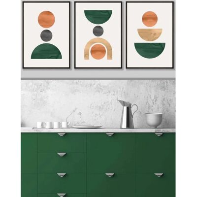 ARTZE Mid Century Graphical Shapes - Wall Art ARTZE Mid Century Graphical Shapes - Wall Art