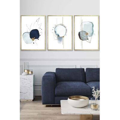 ARTZE - Abstract Blue Winter Moods Angel Framed Wall Art - Large ARTZE - Abstract Blue Winter Moods Angel Framed Wall Art - Large