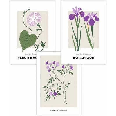 ARTZE - Vintage Flower Market Lilac Posters - Lilac - Poster ARTZE - Vintage Flower Market Lilac Posters - Lilac - Poster