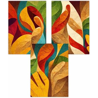 ARTZE - Abstract Colourful Retro Shapes - Poster Set ARTZE - Abstract Colourful Retro Shapes - Poster Set