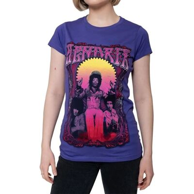 Jimi Hendrix Karl Ferris Wheel Cotton T-Shirt Purple XS - T-Shirt Jimi Hendrix Karl Ferris Wheel Cotton T-Shirt Purple XS - T-Shirt