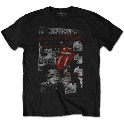 T-Shirt in Cotone Sfocato Nero dei The Rolling Stones - Unisex - 153gsm T-Shirt in Cotone Sfocato Nero dei The Rolling Stones - Unisex - 153gsm