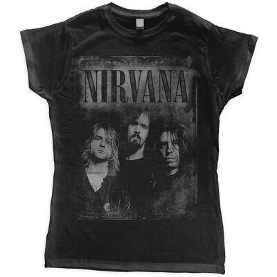 Nirvana Volti Sbiaditi T-Shirt in Cotone - T-Shirt Nirvana Volti Sbiaditi T-Shirt in Cotone - T-Shirt