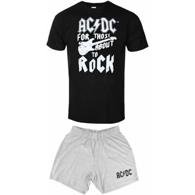 AC/DC Uniseks Gitaar Shorts Pyjama Set - Pyjama Set AC/DC Uniseks Gitaar Shorts Pyjama Set - Pyjama Set