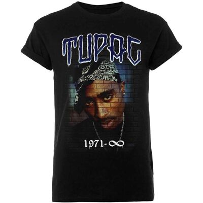 Pertemba FR - Tupac Shakur Unisex Cotton T-Shirt - Black - Apparel Pertemba FR - Tupac Shakur Unisex Cotton T-Shirt - Black - Apparel