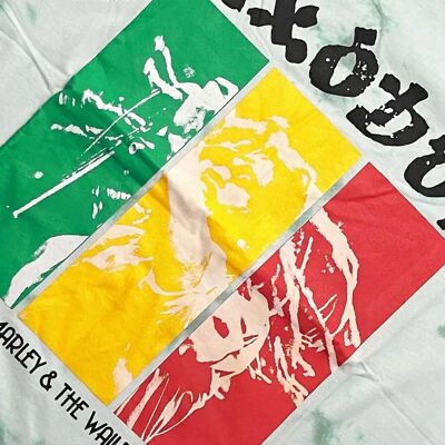 Bob Marley Green Tie Dye Unisex T-Shirt - Adult Bob Marley Green Tie Dye Unisex T-Shirt - Adult