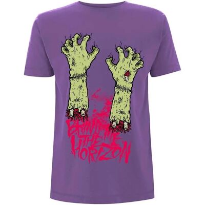 Bring Me The Horizon Unisex Adult Zombie Hands Cotton T-Shirt - Purple - Size: 38/Regular/12 - T-Shirt Bring Me The Horizon Unisex Adult Zombie Hands Cotton T-Shirt - Purple - Size: 38/Regular/12 - T-Shirt