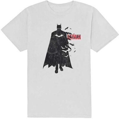 Batman White Classic Crew Neck T-Shirt Batman White Classic Crew Neck T-Shirt
