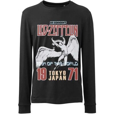 Led Zeppelin Icarus Black Cotton Long-Sleeved T-Shirt - T-Shirt Led Zeppelin Icarus Black Cotton Long-Sleeved T-Shirt - T-Shirt