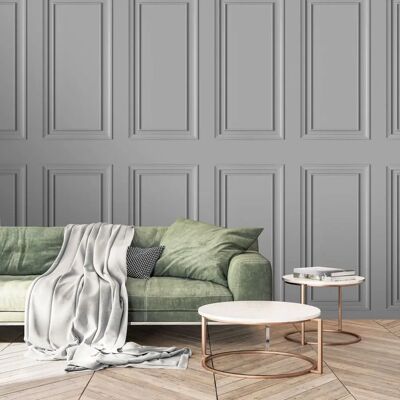 Pertemba - The Design Library Dimension Wood Panel Wallpaper - Grey Pertemba - The Design Library Dimension Wood Panel Wallpaper - Grey