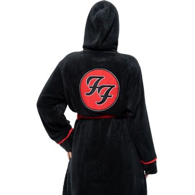 Foo Fighters Robe - Hooded Coral Fleece Unisex Foo Fighters Robe - Hooded Coral Fleece Unisex