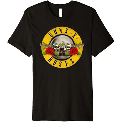 Guns N' Roses Mens Bullet Logo Cotton T-Shirt - T-Shirt Guns N' Roses Mens Bullet Logo Cotton T-Shirt - T-Shirt