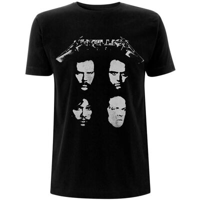 Metallica Unisex 4 Faces Back Print Cotton T-Shirt - T-Shirt Metallica Unisex 4 Faces Back Print Cotton T-Shirt - T-Shirt