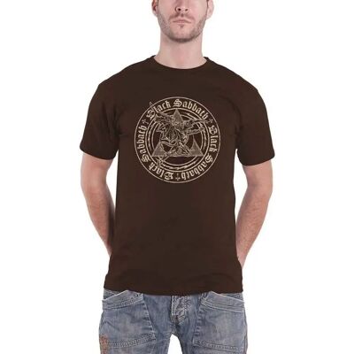 Black Sabbath - Henry Pyramid Emblem Cotton T-Shirt - M - T-Shirt Black Sabbath - Henry Pyramid Emblem Cotton T-Shirt - M - T-Shirt